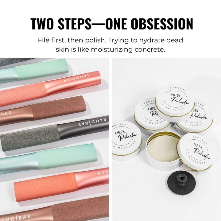 Foot File & Heel Polish Bundle