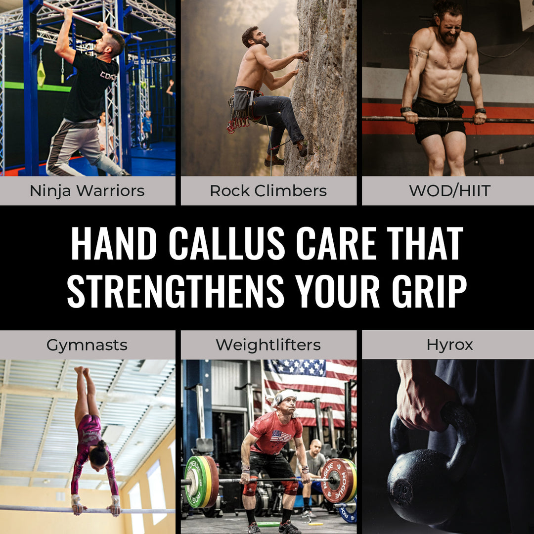 Various athletes demonstrating their sports to show what athletes may benefit from SandBar callus files