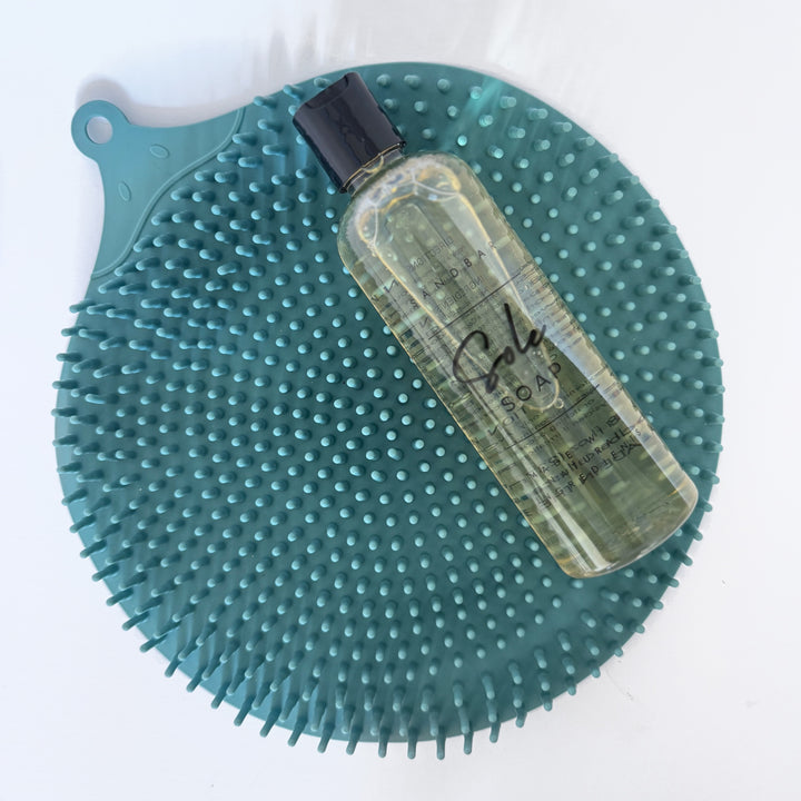 Shower Scrubber Mat & Sole Soap Duo