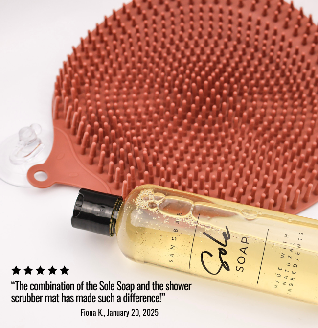 Foot Scrubber Mat & Sole Soap Duo