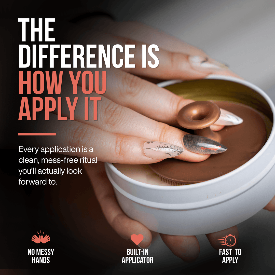 Built-in silicone applicator inside SandBar Heel Polish for a clean, mess-free application without using your hands.