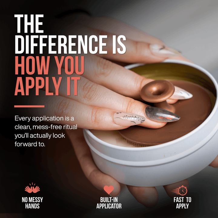 Built-in silicone applicator inside SandBar Heel Polish for a clean, mess-free application without using your hands.